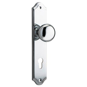 Cambridge Knob Shouldered Backplate Polished Chrome