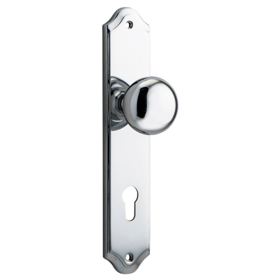 Cambridge Knob Shouldered Backplate Polished Chrome