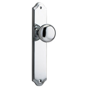 Cambridge Knob Shouldered Backplate Polished Chrome