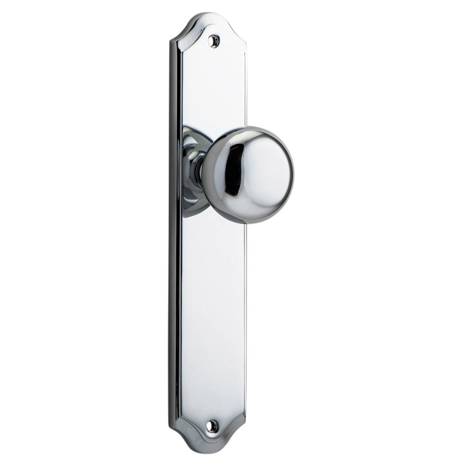 Cambridge Knob Shouldered Backplate Polished Chrome