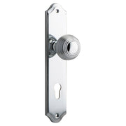 Guildford Knob Shouldered Backplate Polished Chrome