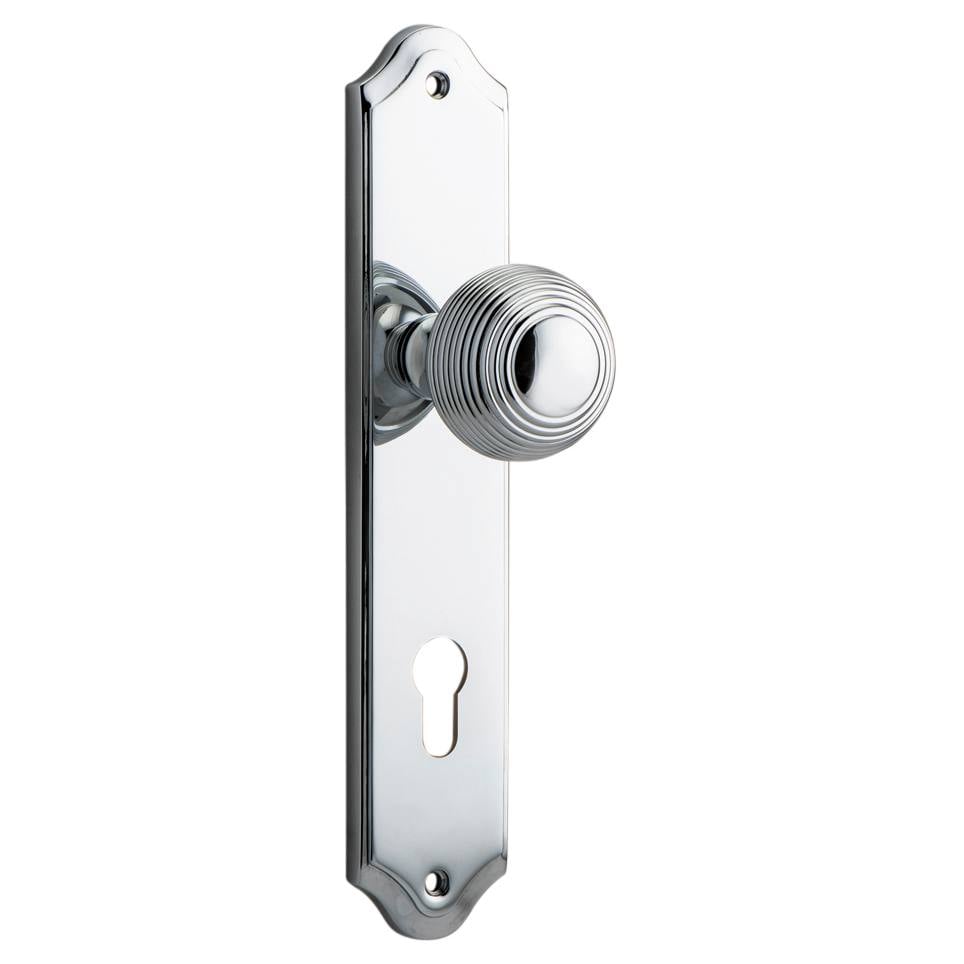 Guildford Knob Shouldered Backplate Polished Chrome
