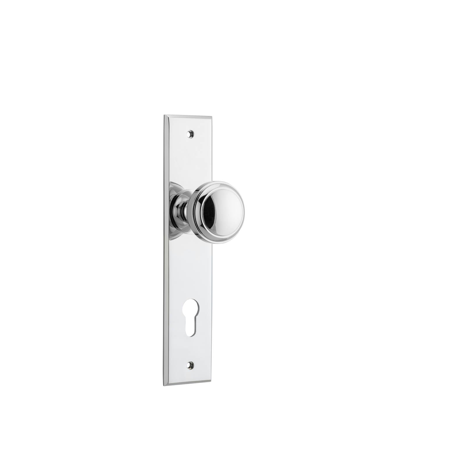 Paddington Knob Polished Chrome Chamfered Backplate