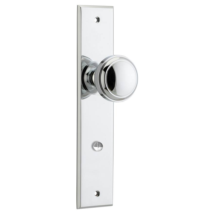 Paddington Knob Polished Chrome Chamfered Backplate