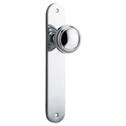 Paddington Knob Oval Backplate Polished Chrome