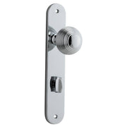 Guildford Knob Oval Backplate Polished Chrome