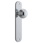 Guildford Knob Oval Backplate Polished Chrome