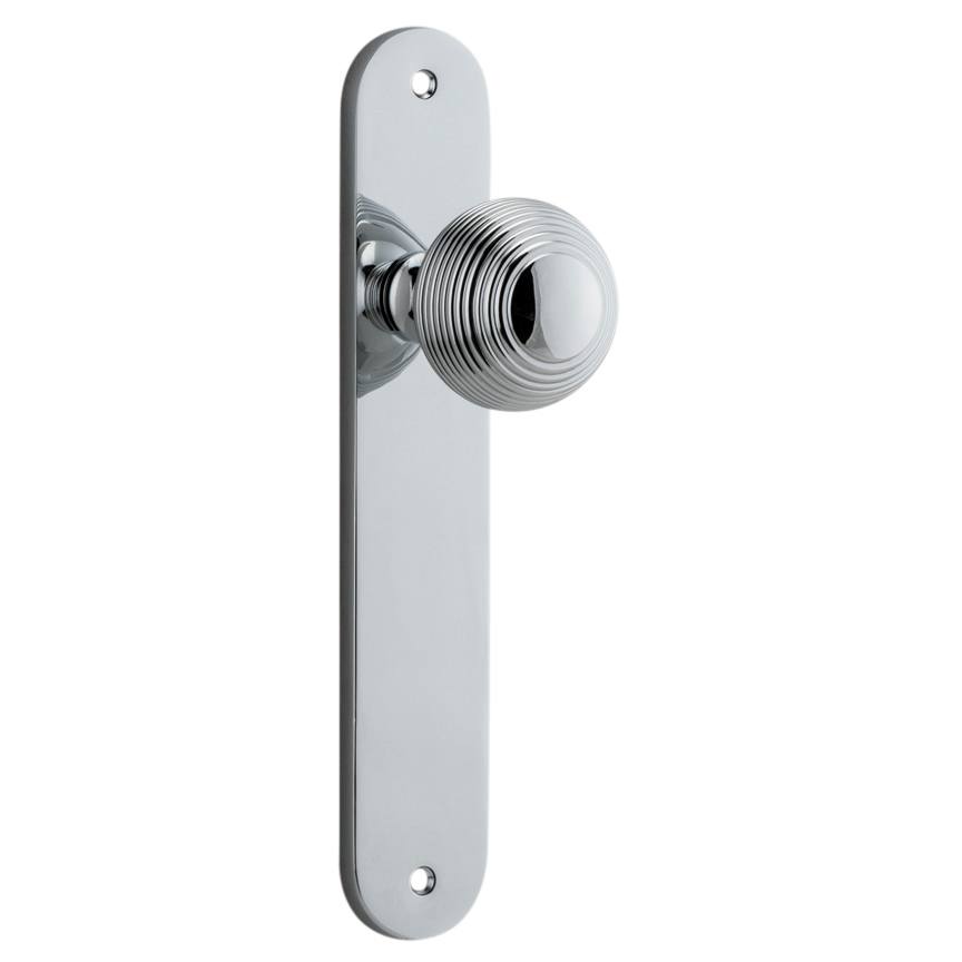 Guildford Knob Oval Backplate Polished Chrome