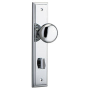 Cambridge Knob Stepped Backplate Polished Chrome