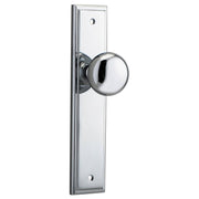 Cambridge Knob Stepped Backplate Polished Chrome