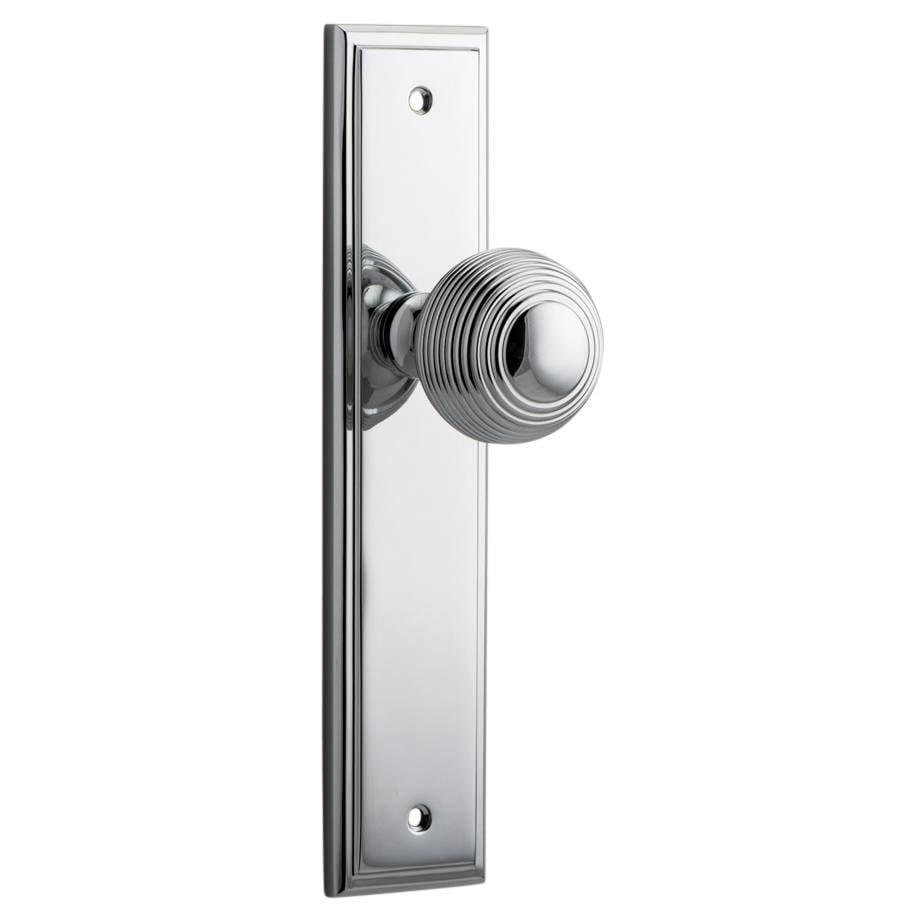 Guildford Knob Stepped Backplate Polished Chrome
