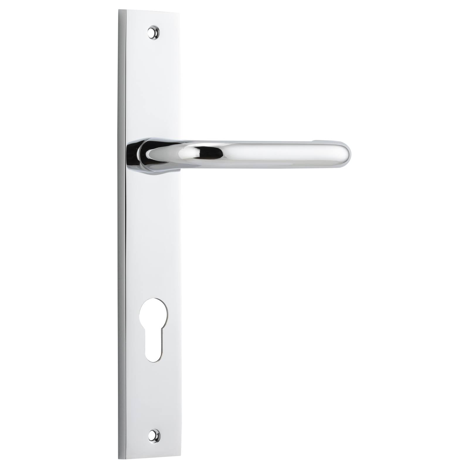Oslo Lever Rectangular Backplate Polished Chrome