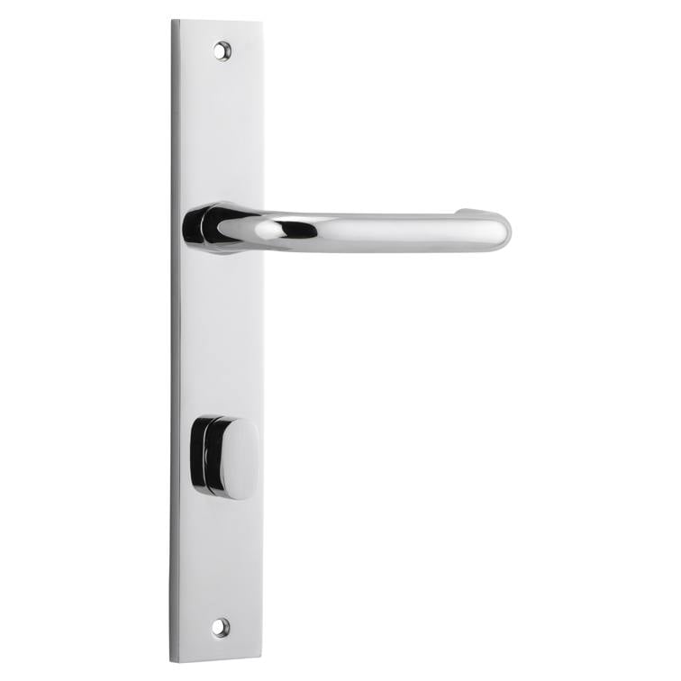 Oslo Lever Rectangular Backplate Polished Chrome