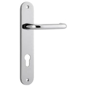 Oslo Lever Oval Backplate Polished Chrome