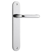 Oslo Lever Oval Backplate Polished Chrome