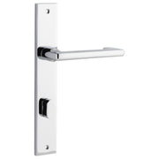 Baltimore Return Lever Rectangular Backplate Polished Chrome