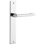 Baltimore Return Lever Rectangular Backplate Polished Chrome