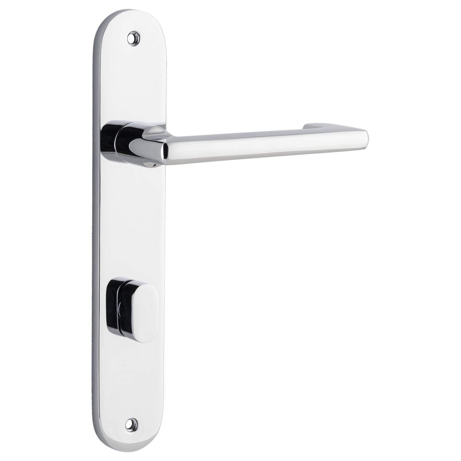 Baltimore Return Lever Oval Backplate Polished Chrome