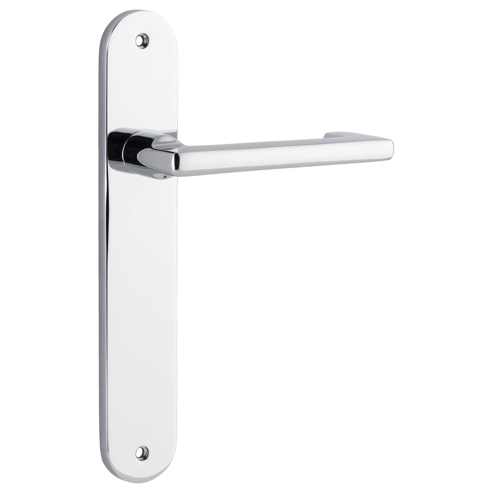 Baltimore Return Lever Oval Backplate Polished Chrome