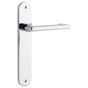 Baltimore Return Lever Oval Backplate Polished Chrome