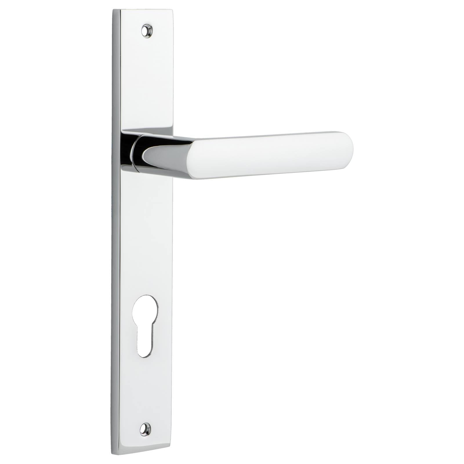 Osaka Lever Rectangular Backplate Polished Chrome