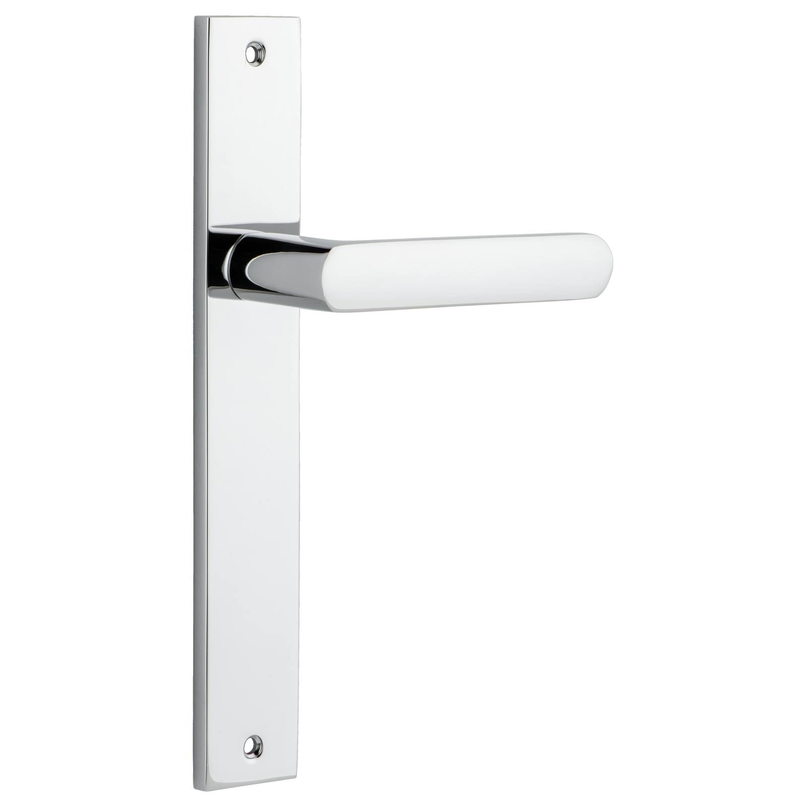Osaka Lever Rectangular Backplate Polished Chrome