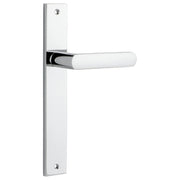 Osaka Lever Rectangular Backplate Polished Chrome