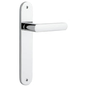 Osaka Lever Oval Backplate Polished Chrome
