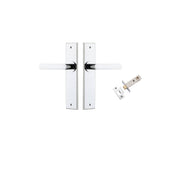 Osaka Lever Chamfered Backplate Passage Kit Polished Chrome