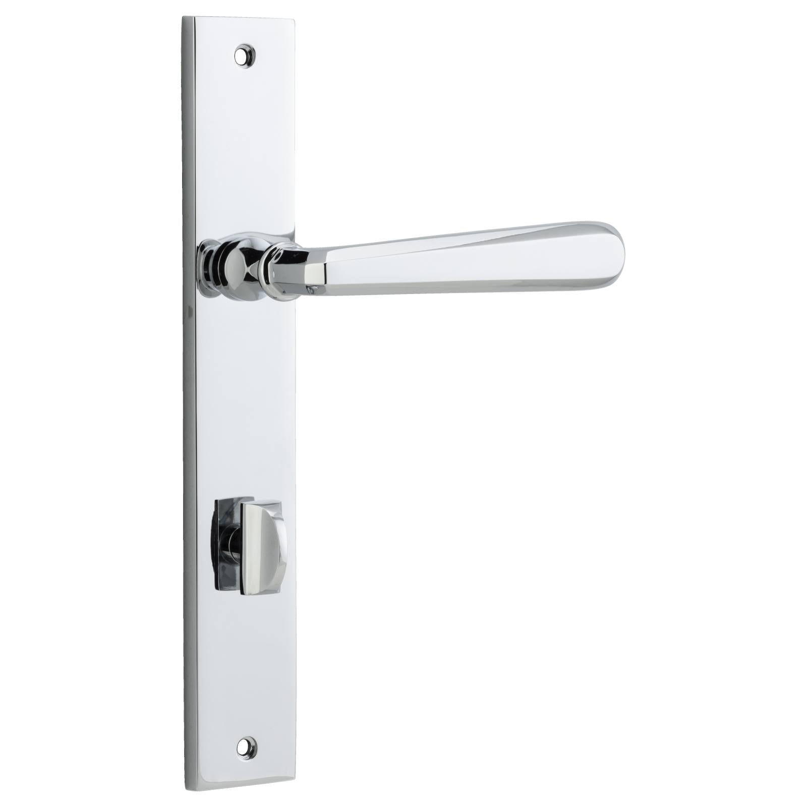 Copenhagen Lever Rectangular Backplate Polished Chrome