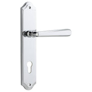 Copenhagen Lever Shouldered Backplate Polished Chrome