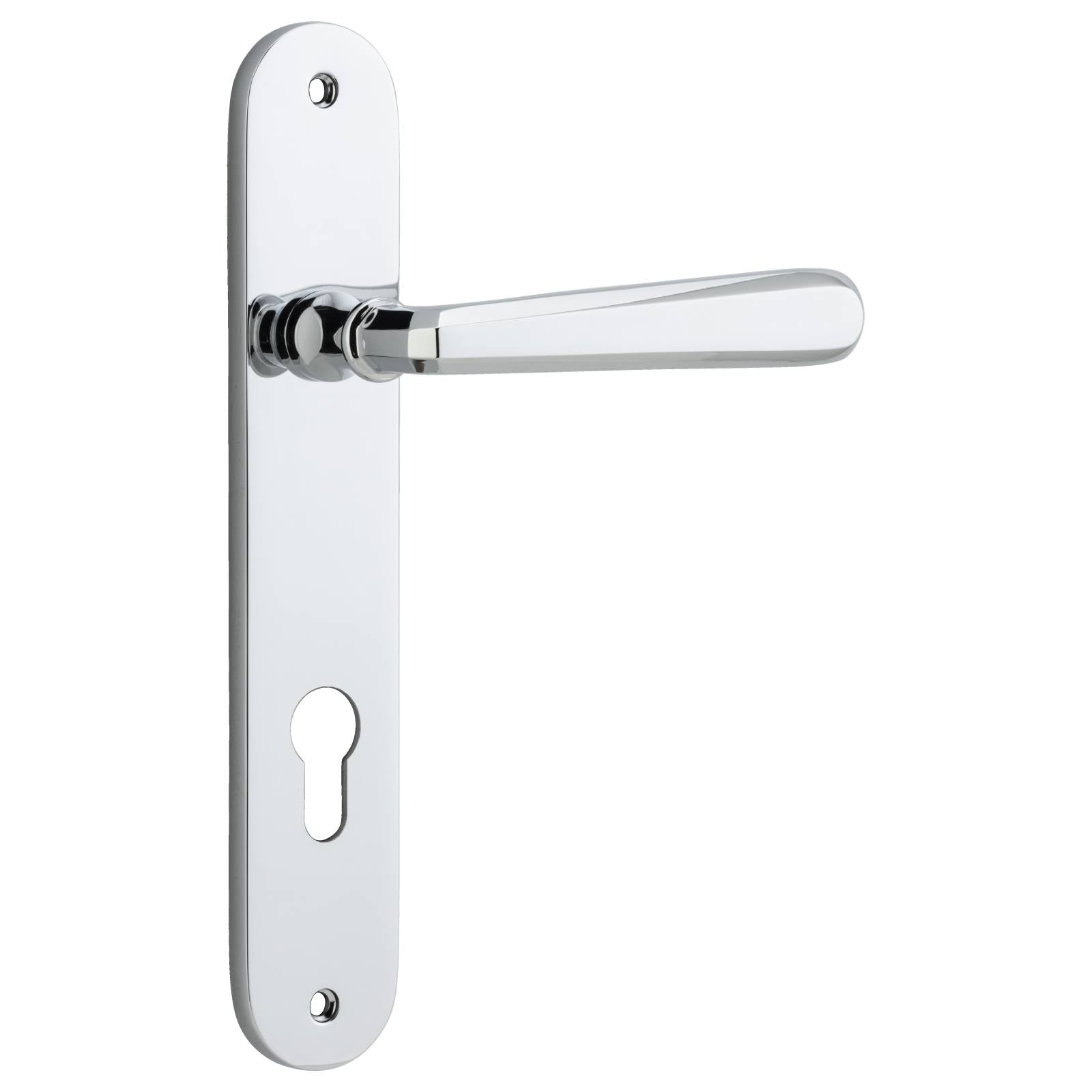 Copenhagen Lever Oval Backplate Polished Chrome