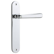 Copenhagen Lever Oval Backplate Polished Chrome