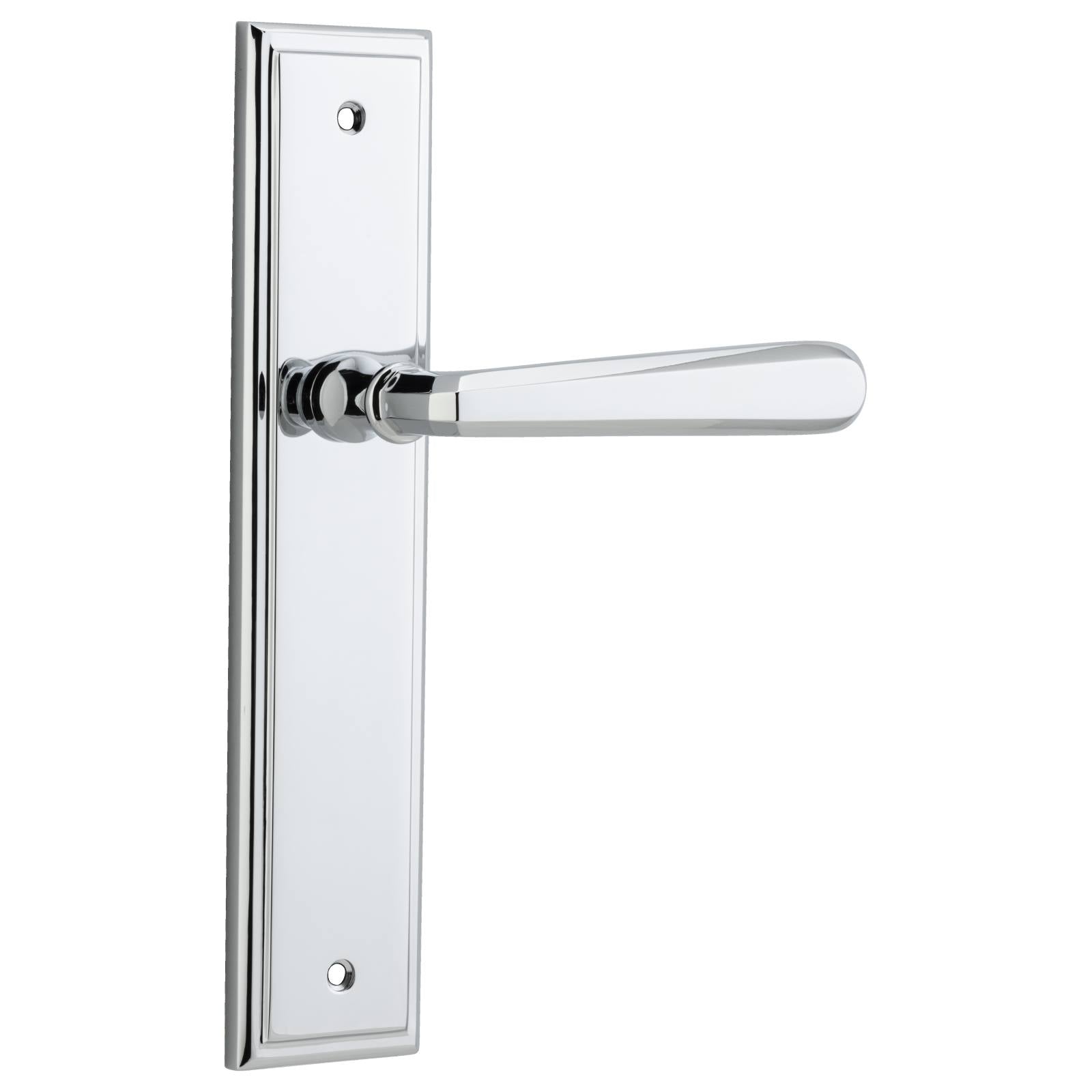 Copenhagen Lever Stepped Backplate Polished Chrome
