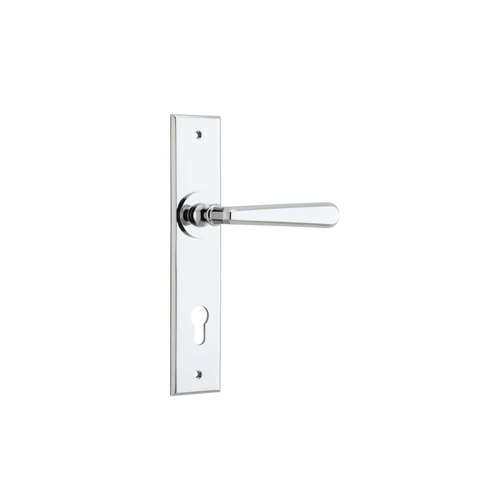 Copenhagen Lever Polished Chrome Chamfered Backplate