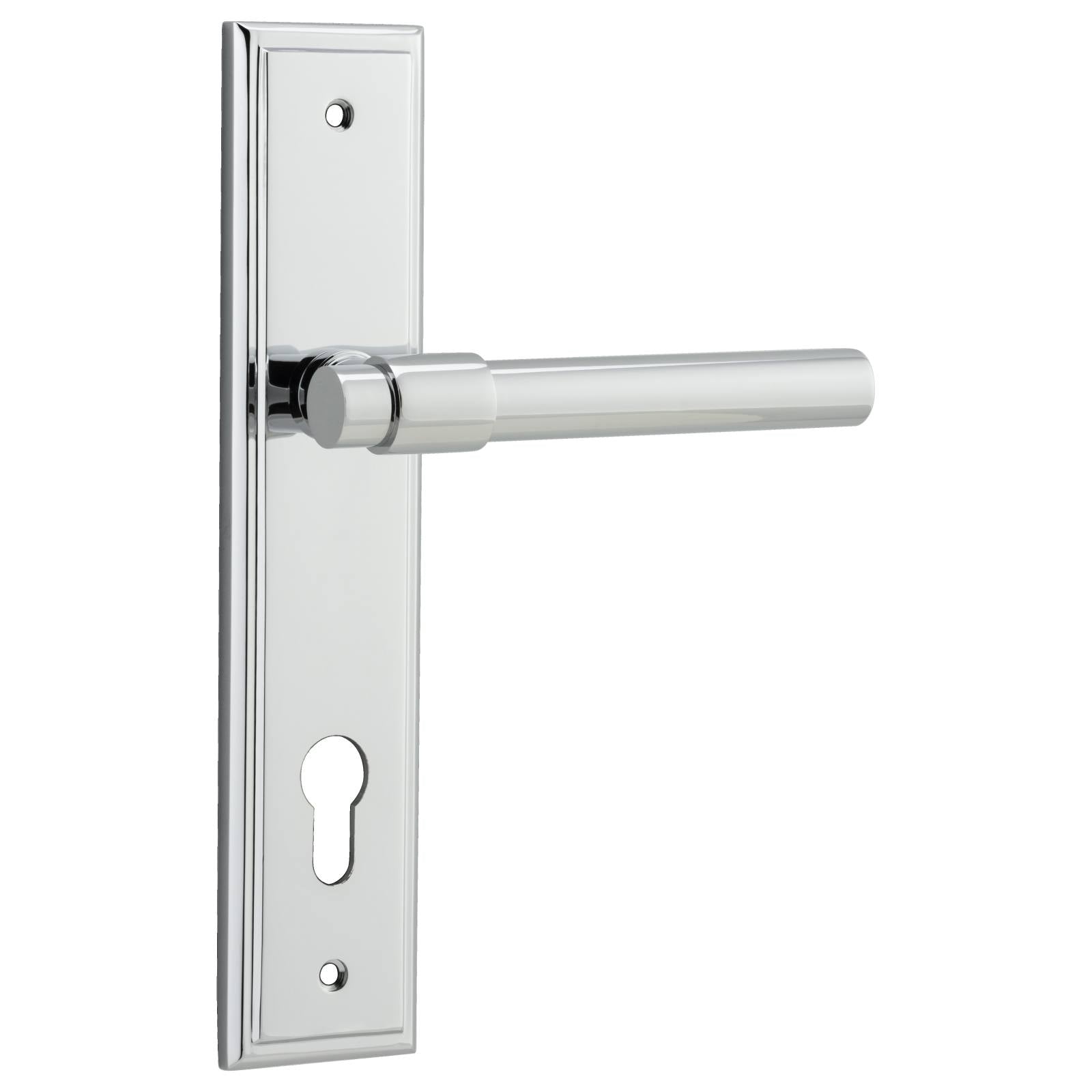 Helsinki Lever Stepped Backplate Polished Chrome