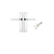 Helsinki Lever Chamfered Backplate Passage Kit Polished Chrome