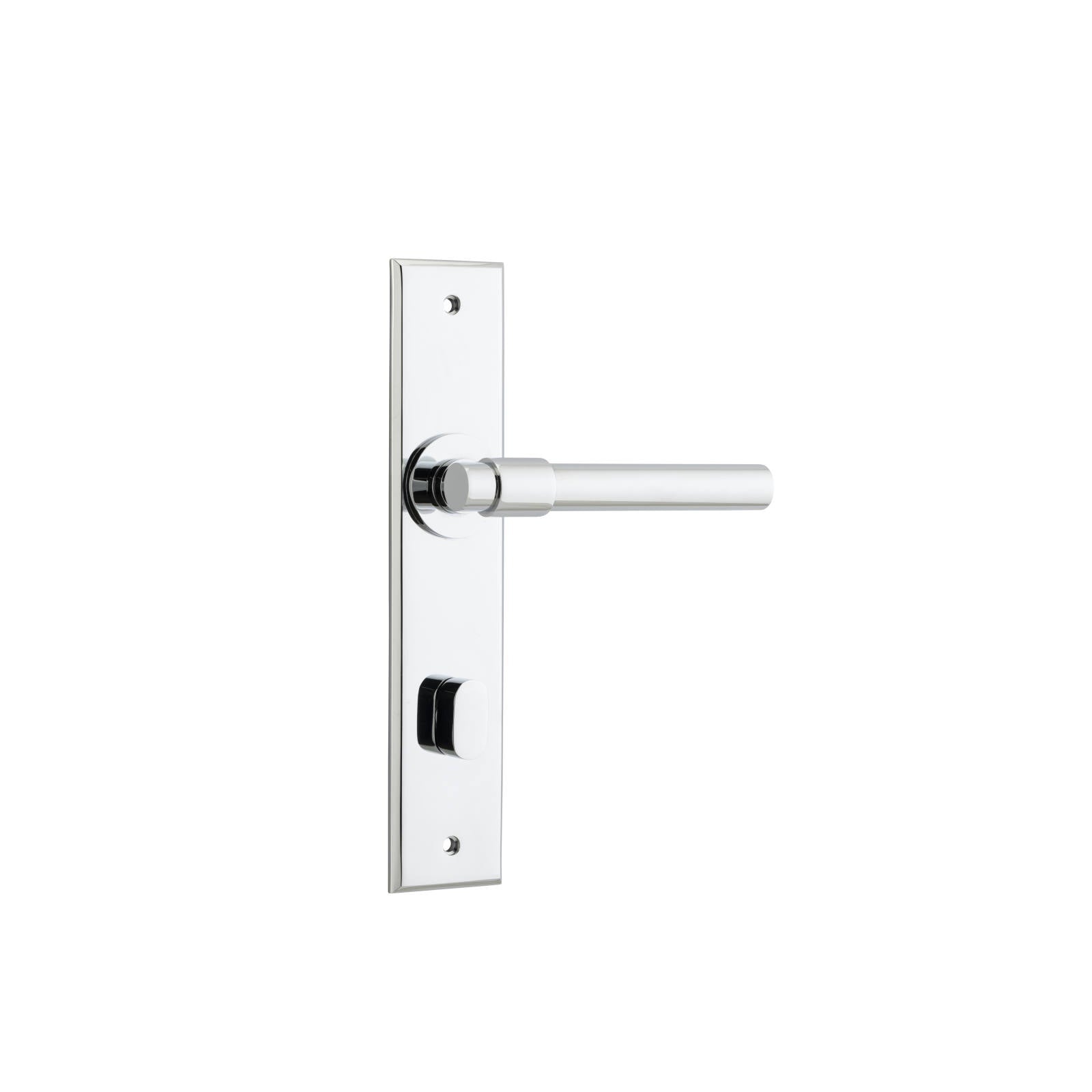 Helsinki Lever Polished Chrome Chamfered Backplate