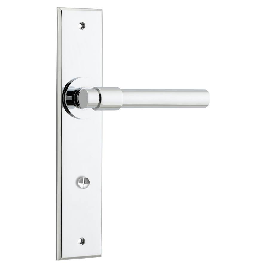Helsinki Lever Polished Chrome Chamfered Backplate