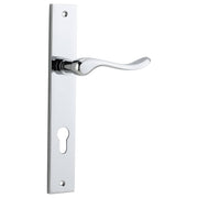 Stirling Lever Rectangular Backplate Polished Chrome