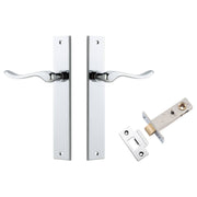 Stirling Lever Rectangular Backplate Passage Kit Polished Chrome