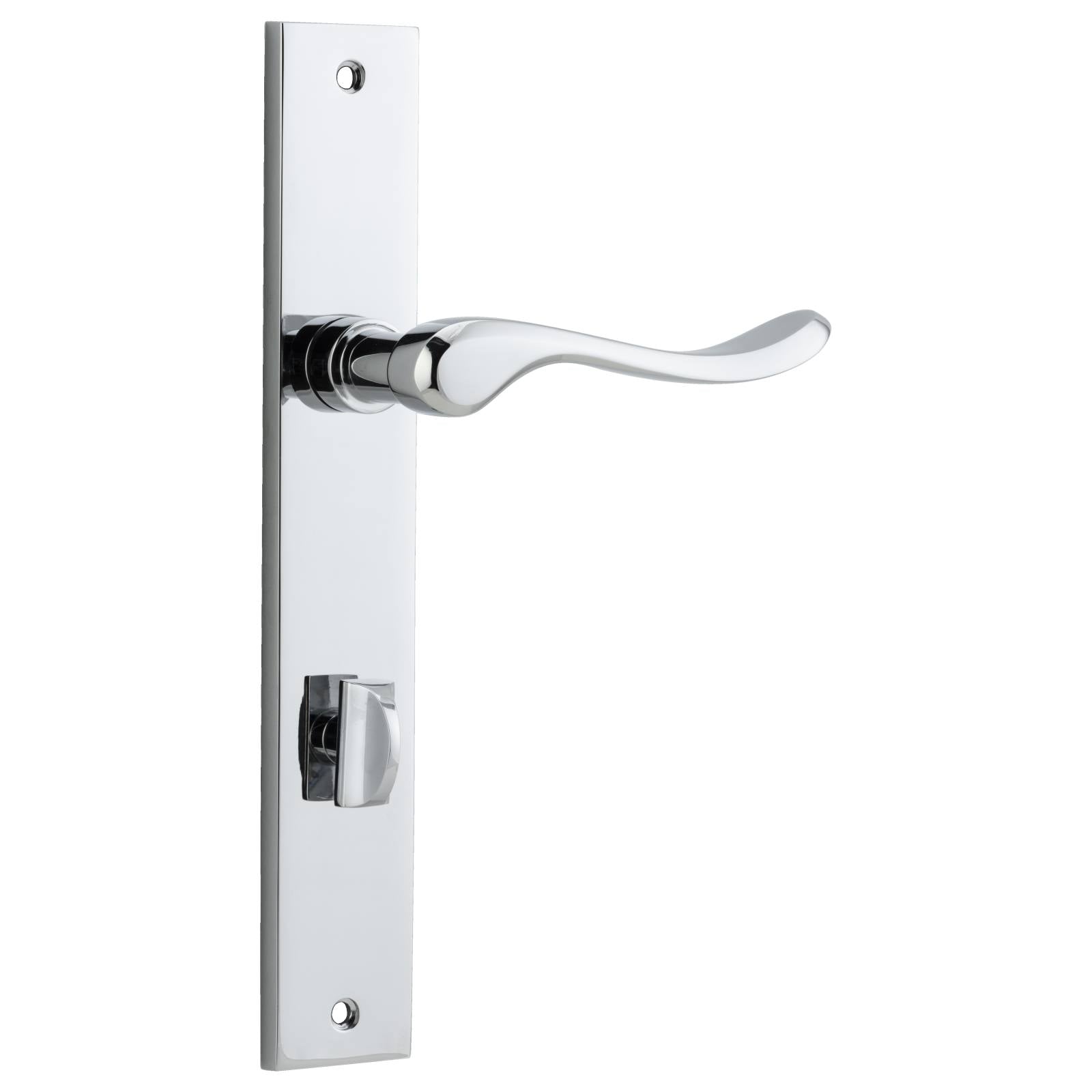 Stirling Lever Rectangular Backplate Polished Chrome