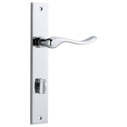 Stirling Lever Rectangular Backplate Polished Chrome