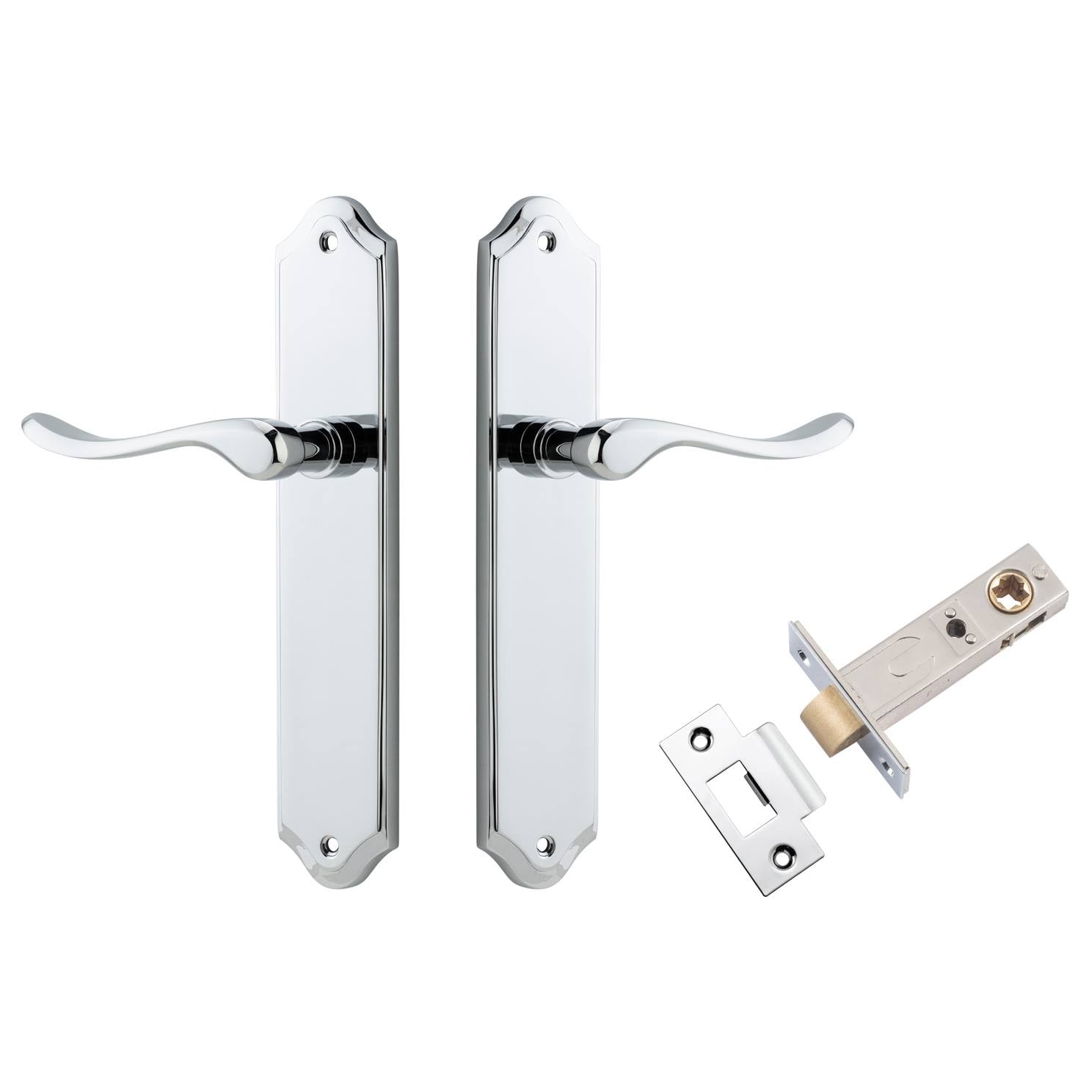 Stirling Lever Shouldered Backplate Passage Kit Polished Chrome