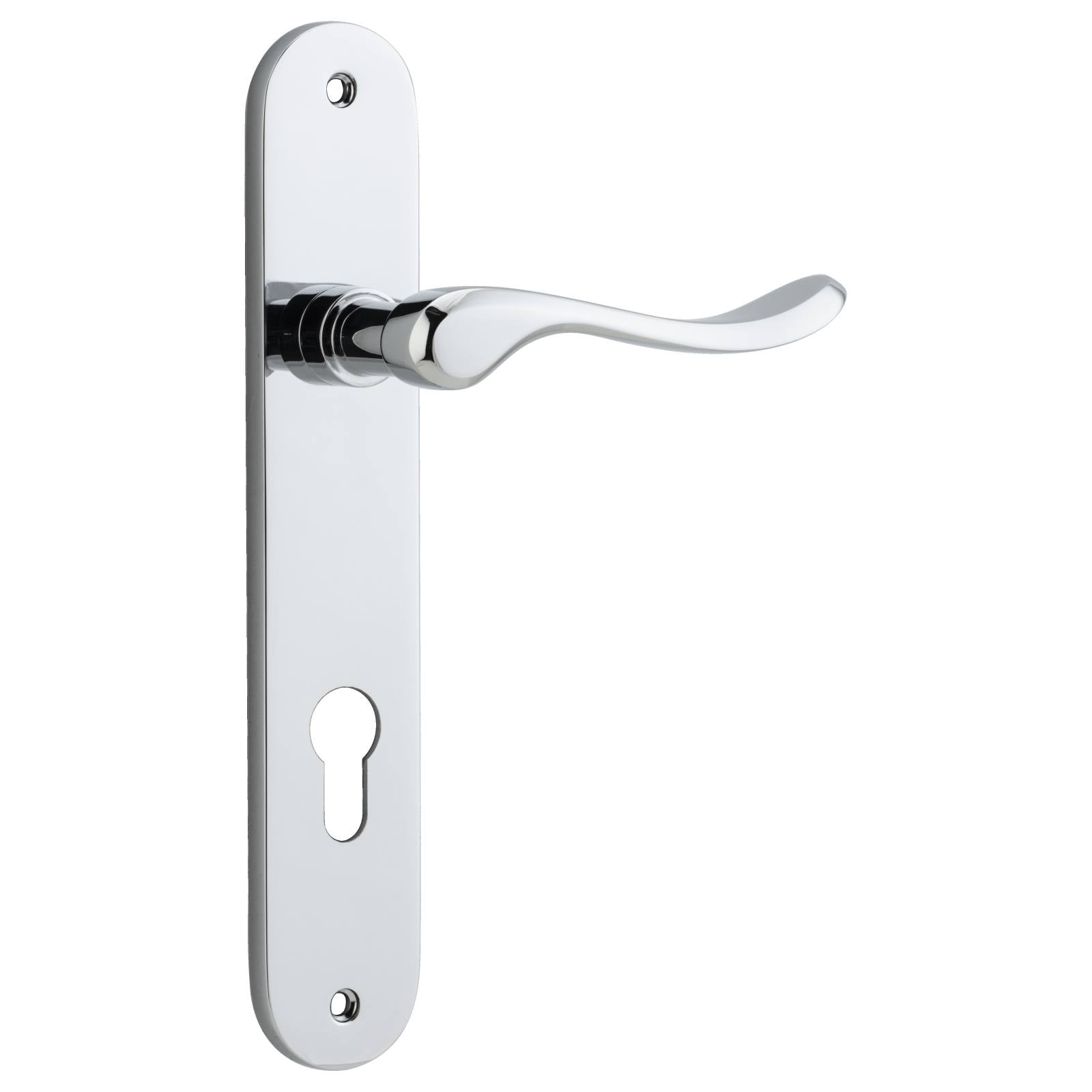 Stirling Lever Oval Backplate Polished Chrome