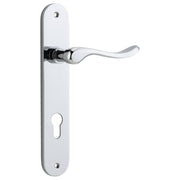 Stirling Lever Oval Backplate Polished Chrome