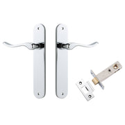 Stirling Lever Oval Backplate Passage Kit Polished Chrome