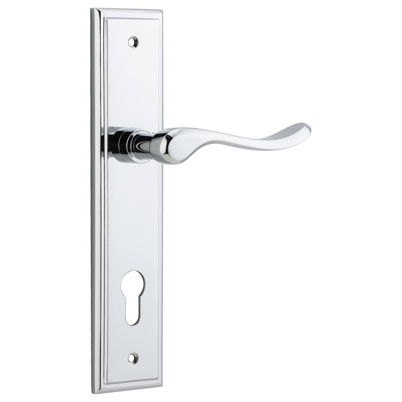 Stirling Lever Stepped Backplate Polished Chrome