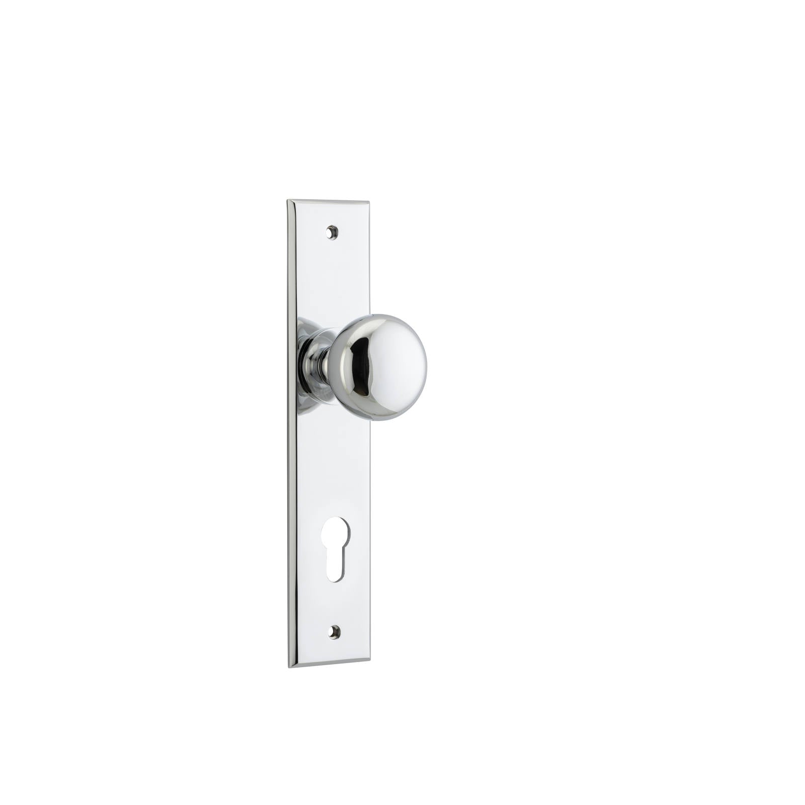Cambridge Knob Polished Chrome Chamfered Backplate