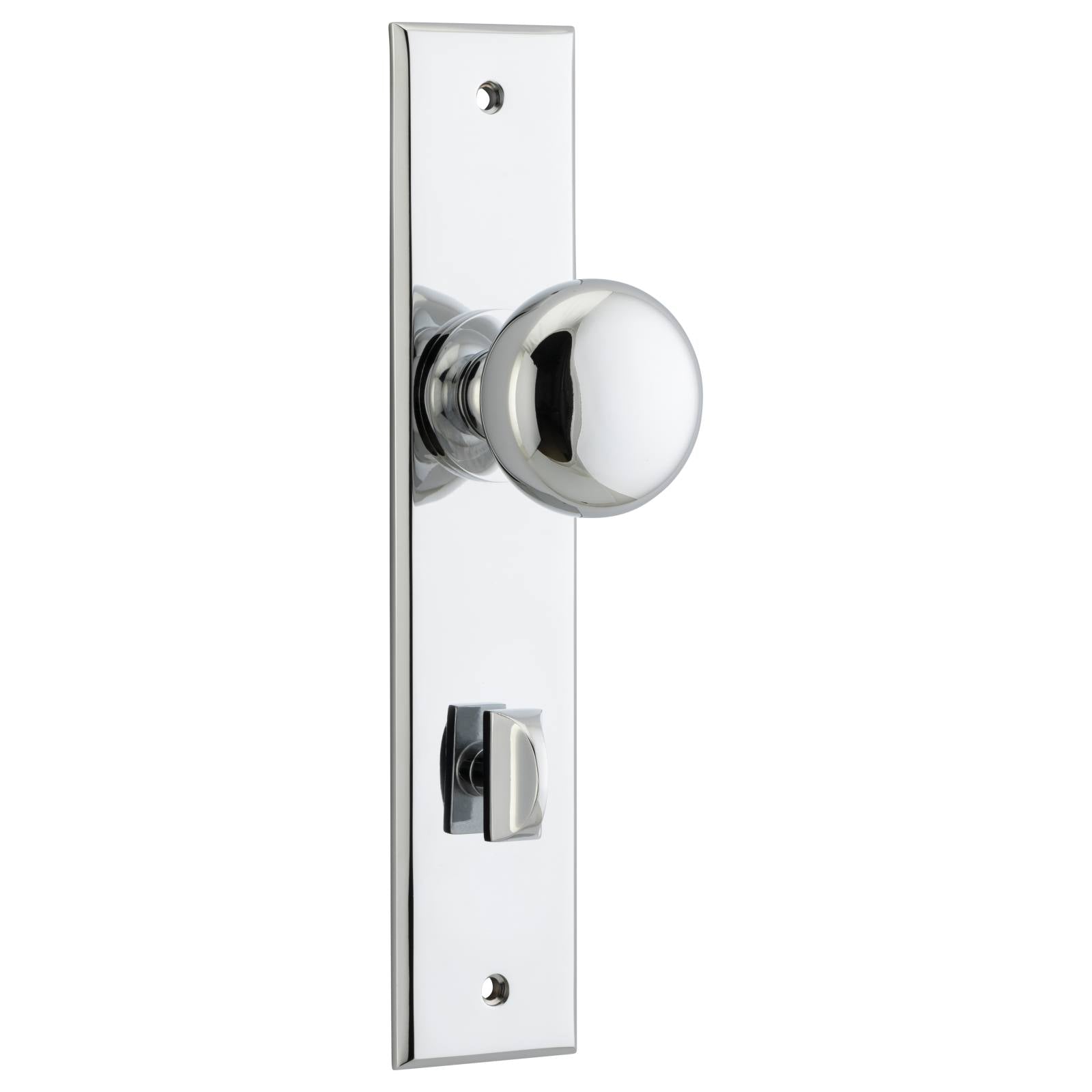 Cambridge Knob Polished Chrome Chamfered Backplate